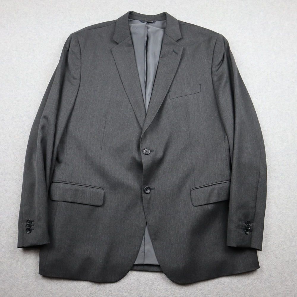 Banana Republic Blazer Mens 46R Tailored Fit Grey Wool Italian Fabric Jacket